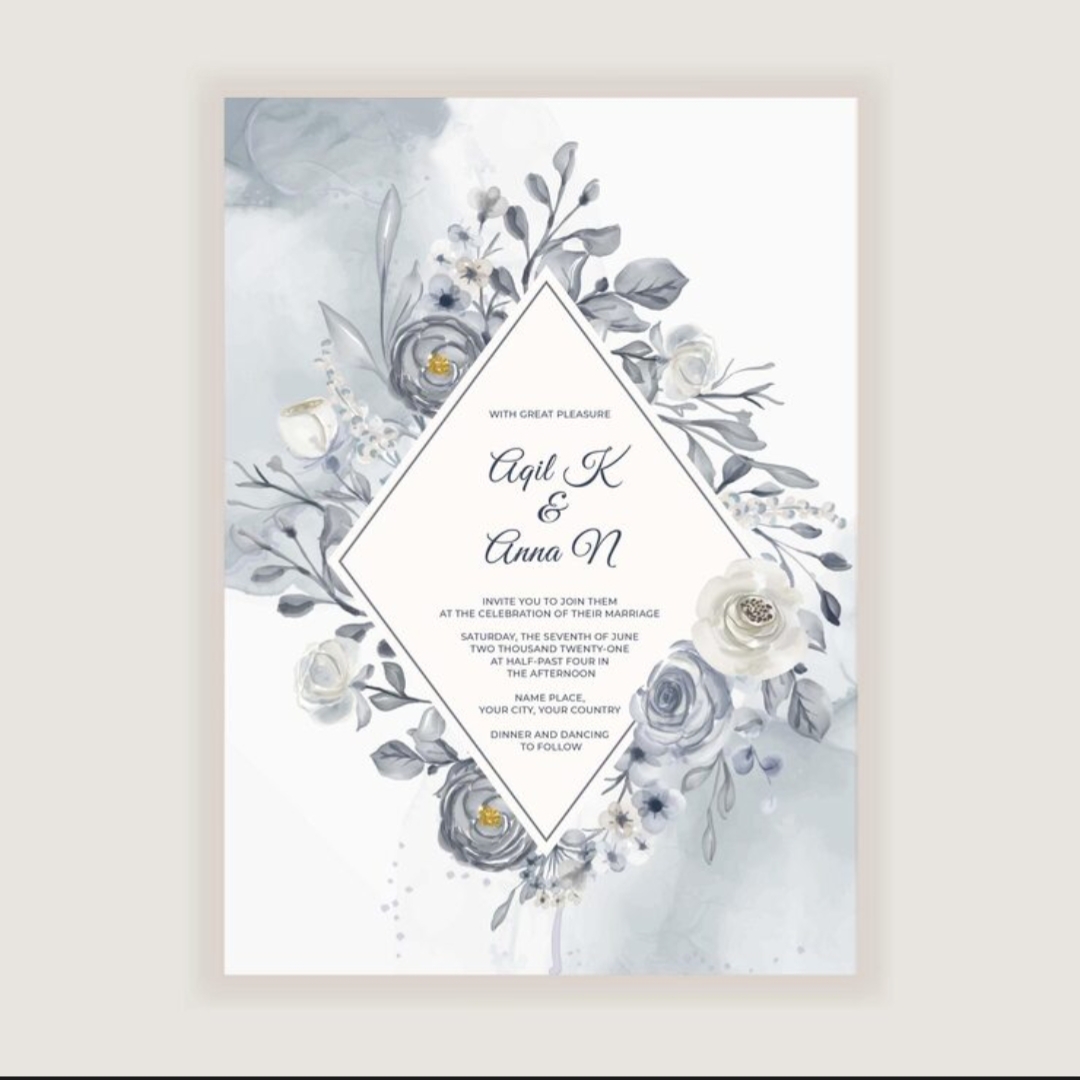 تصميم دعوة زفاف فاخرة رقم 15 من أعمال كيان إيفنت